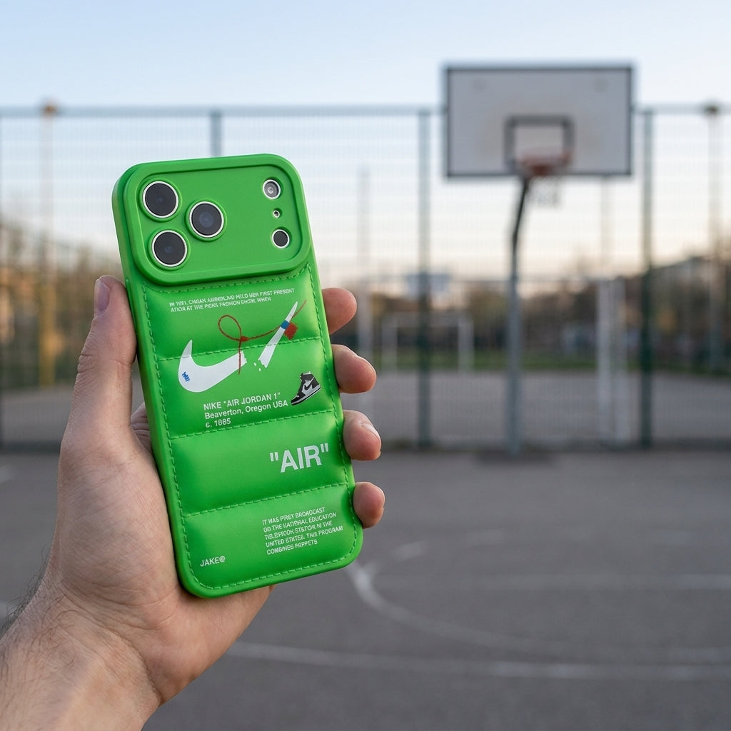 3D Volt Green Sneaker Streetwear iPhone Case – lifestyle view 6