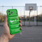 3D Volt Green Sneaker Streetwear iPhone Case – lifestyle view 6