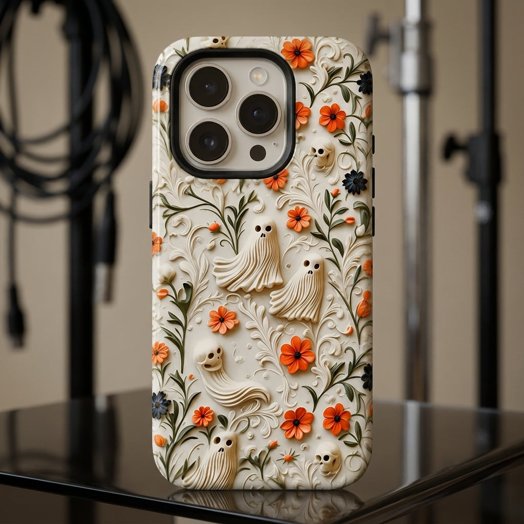 Ivory Haunt Matte Glass MagSafe iPhone Case – lifestyle view 2