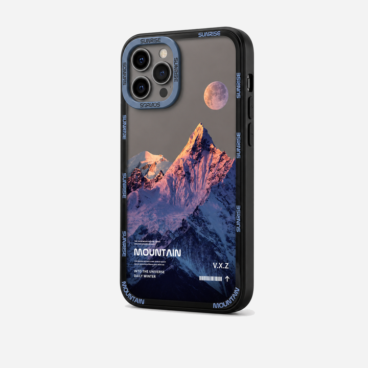 Sunset Golden Mountain Aesthetic iPhone Case
