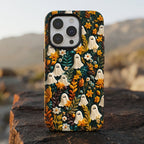 Ghost Garden Matte Glass MagSafe iPhone Case – lifestyle view 1