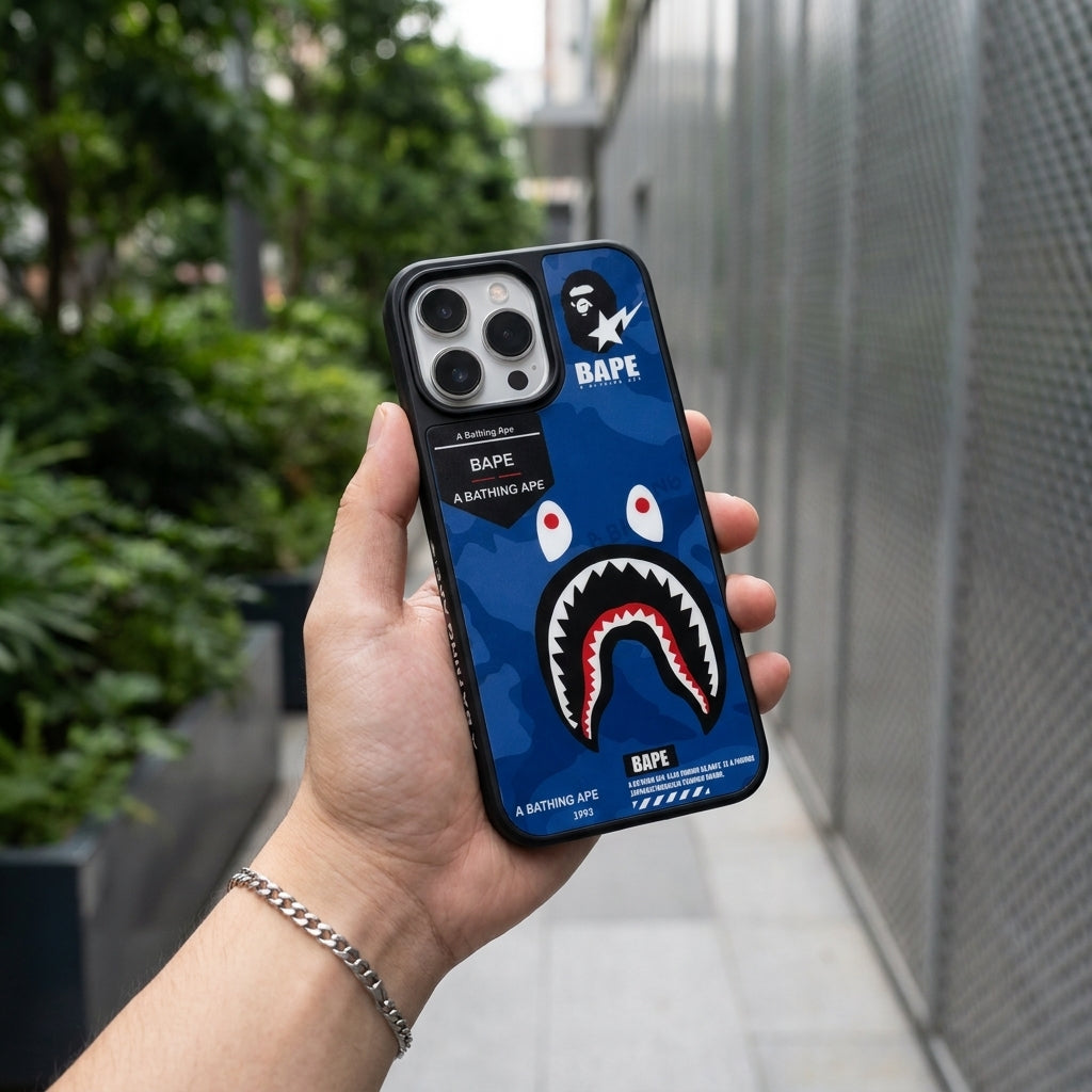 APE Blue Shark Limited iPhone Case