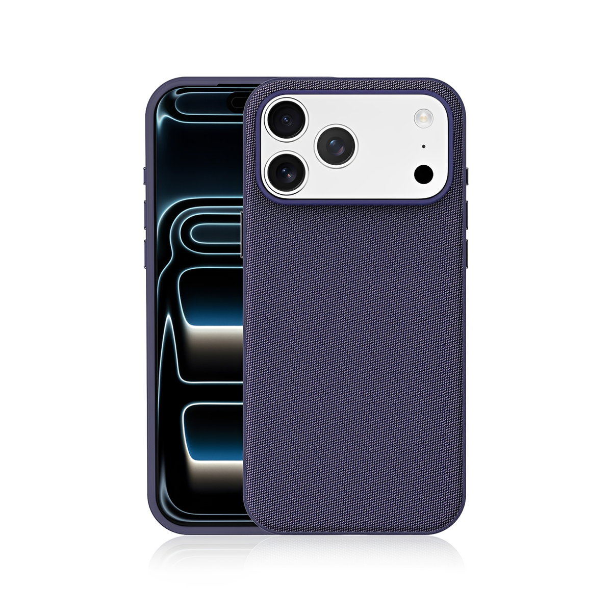 Technical Woven Fabric MagSafe iPhone Case - Purple
