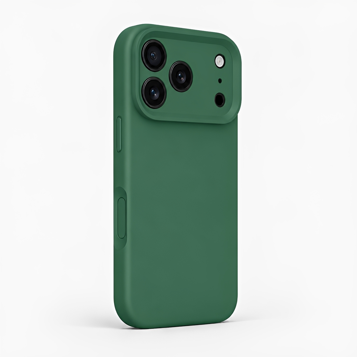 Premium Liquid Silicone iPhone Case – Precision Camera – Clover Green