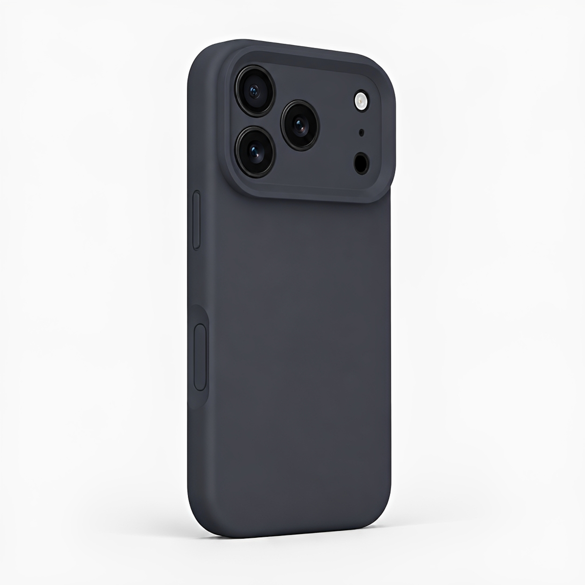 Premium Liquid Silicone iPhone Case – Precision Camera – Black
