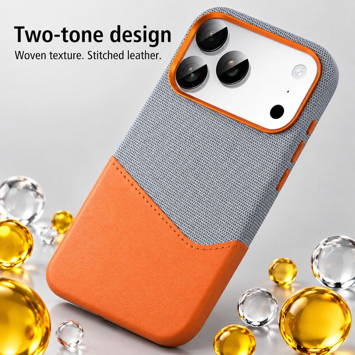 Technical Woven & Leather MagSafe iPhone Case