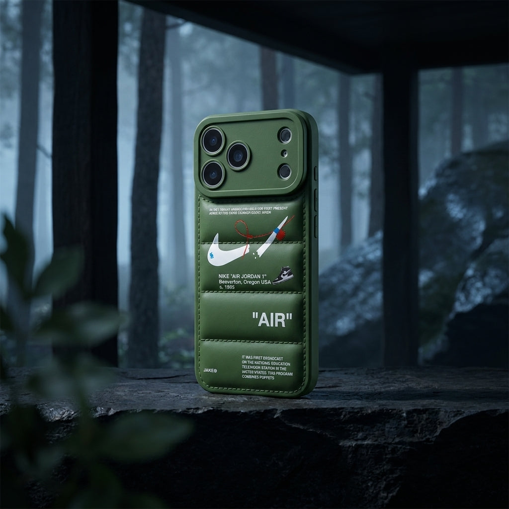 3D Olive Green Sneaker Streetwear iPhone Case