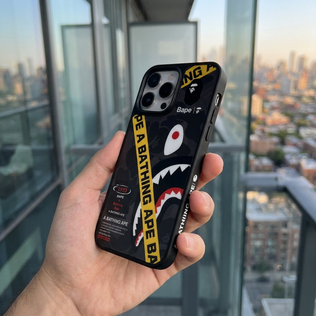 APE Dark Gray Shark Limited iPhone Case