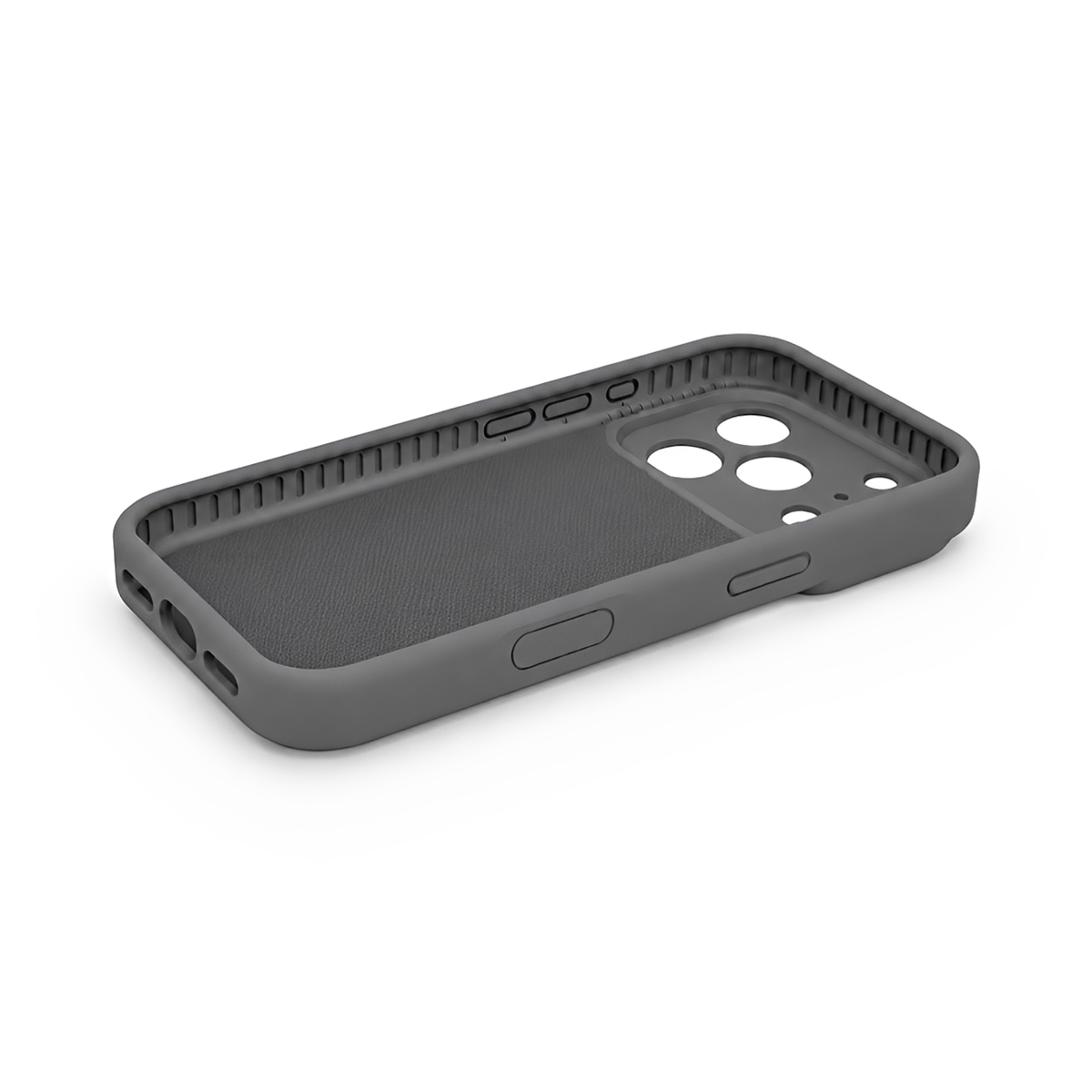 Premium Liquid Silicone iPhone Case – Precision Camera – Charcoal