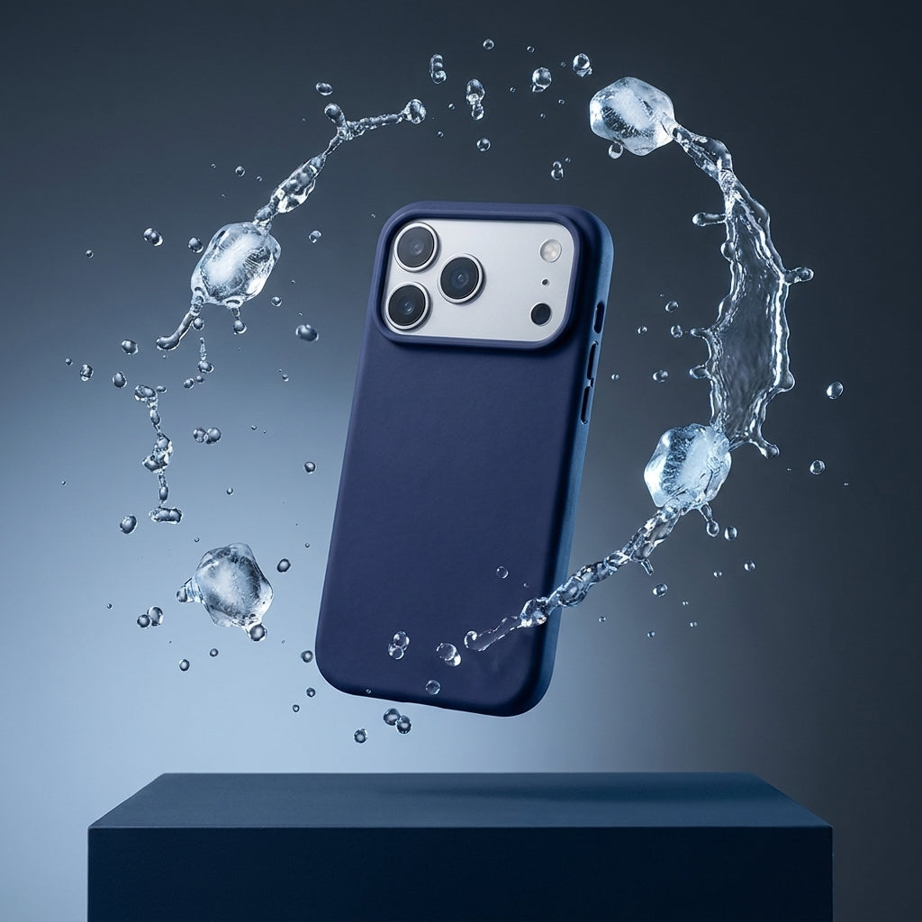 MagSafe Silicone iPhone Case – Coastal Garden | Open Frame