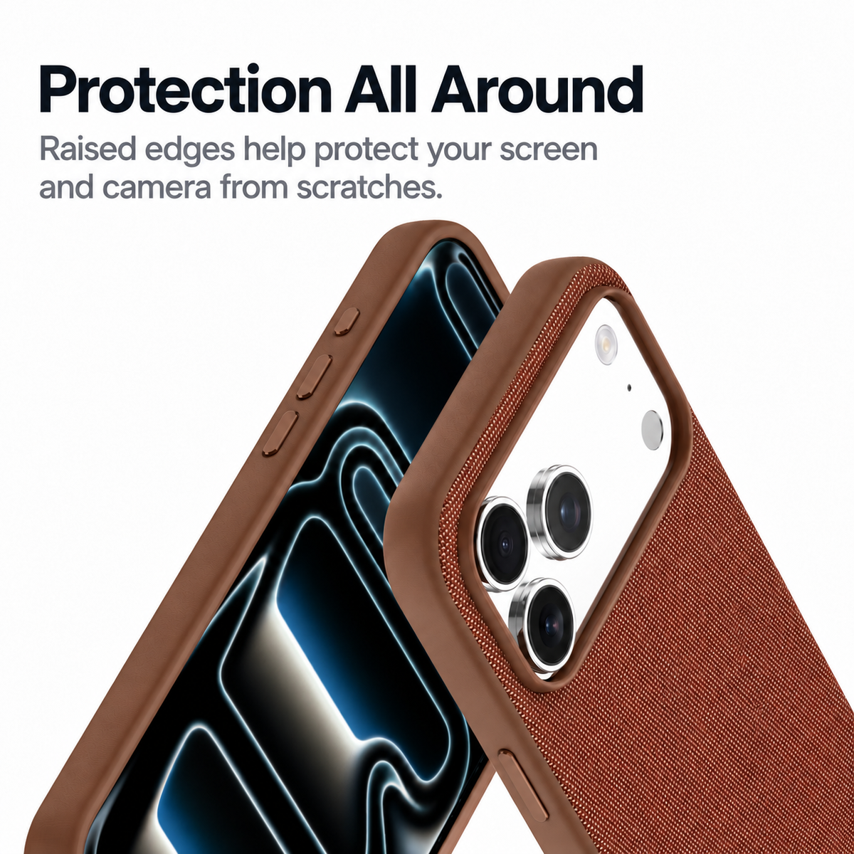 Technical Woven Fabric MagSafe iPhone Case - Chocolate