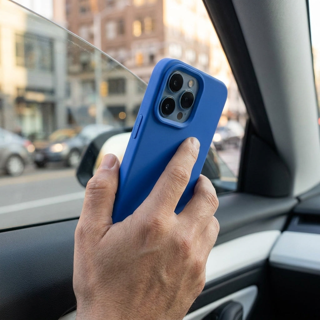 Coastal Blue Liquid Silicone iPhone Case