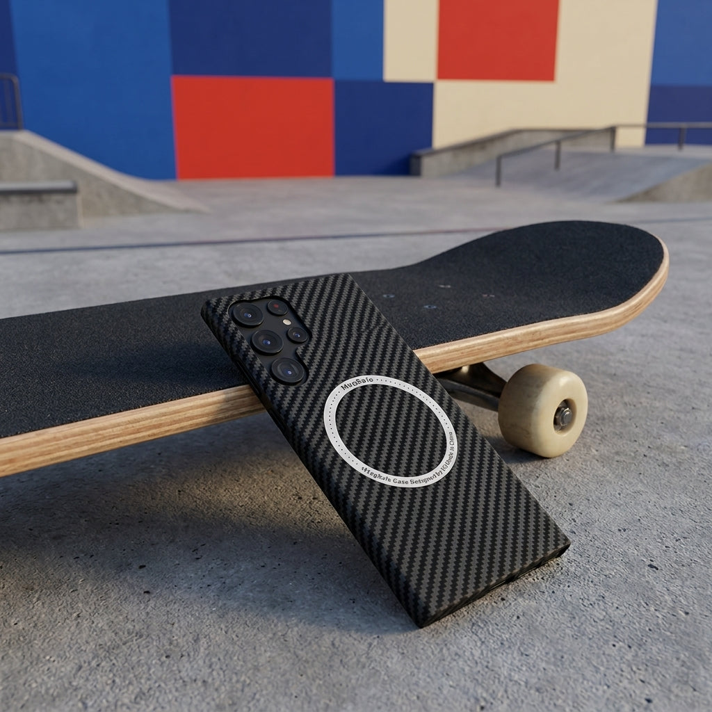 Matte Carbon Fiber Magnetic Galaxy Case