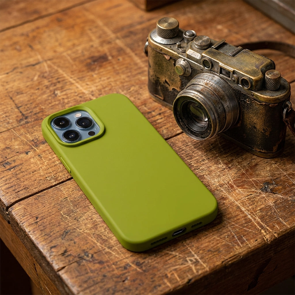 Liquid Silicone iPhone Case – Green Palette