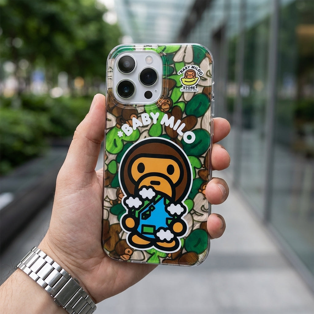 APE Green Baby Cute iPhone Case – Street Art Cartoon Limited Edition Cover