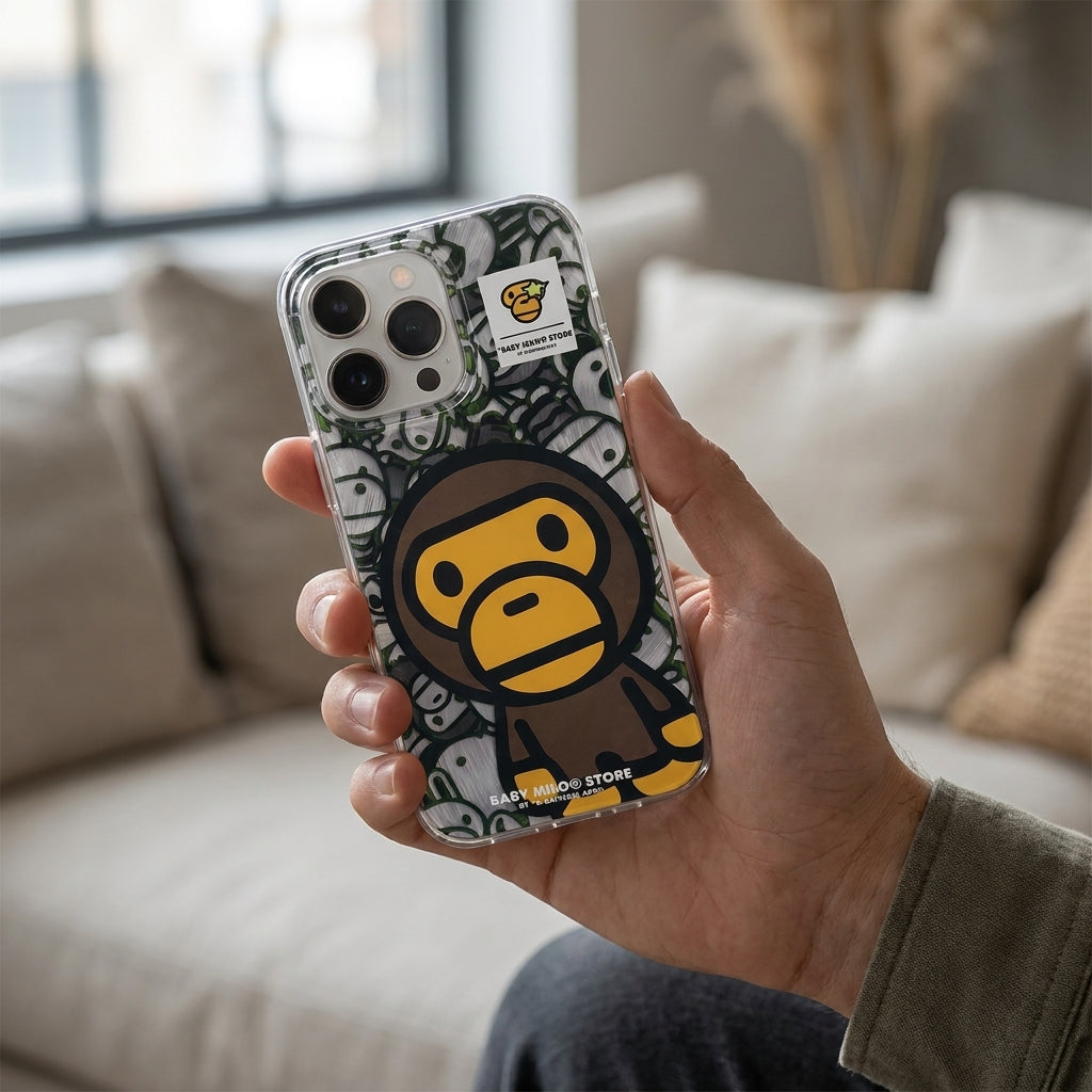 APE Gray Baby Cute iPhone Case – Street Art Cartoon Limited Edition Cover