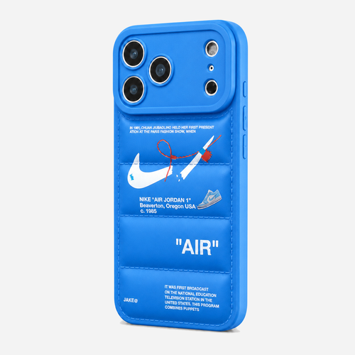 3D Electric Blue Sneaker Streetwear iPhone Case
