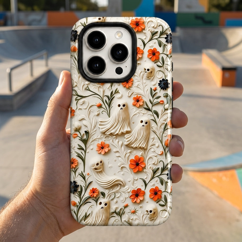 Ivory Haunt Matte Glass MagSafe iPhone Case – lifestyle view 6