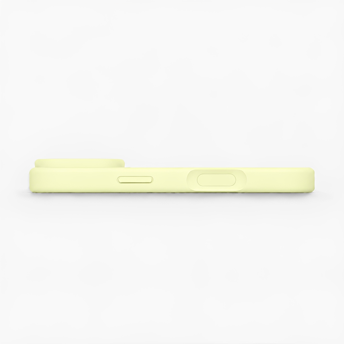 Premium Liquid Silicone iPhone Case – Precision Camera – Milk Yellow