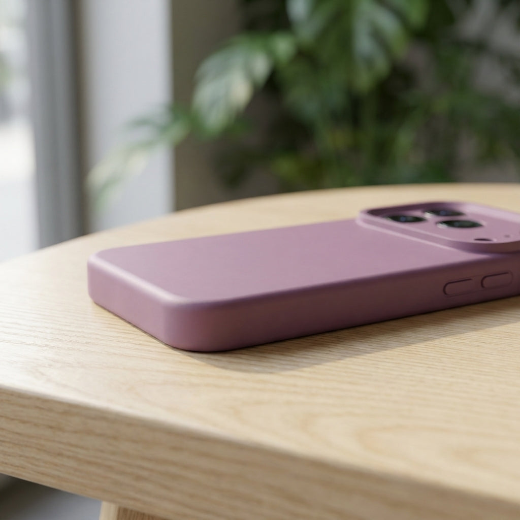 Premium Liquid Silicone iPhone Case – Precision Camera – Blackcurrant