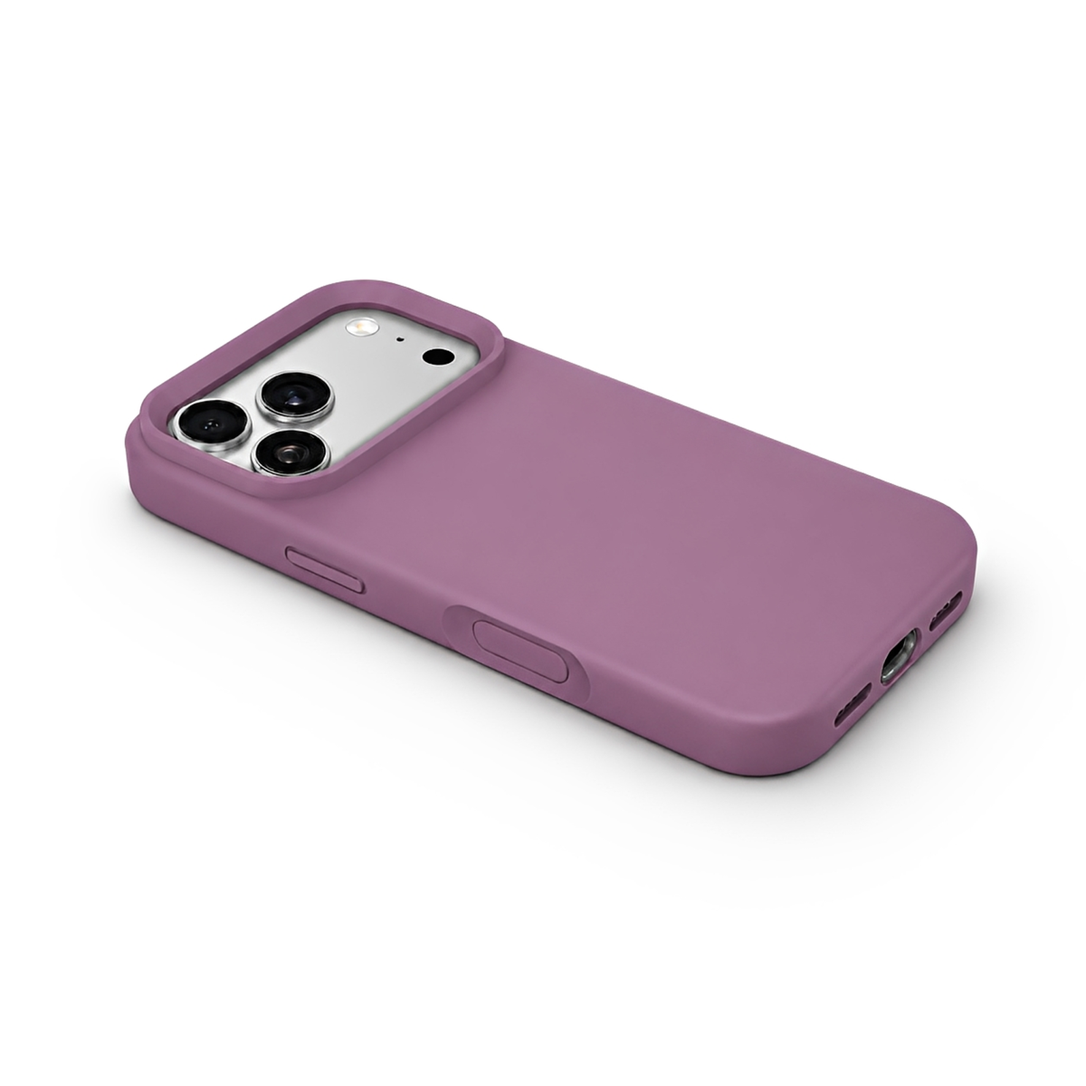Premium Liquid Silicone iPhone Case – Open Camera – Blackcurrant