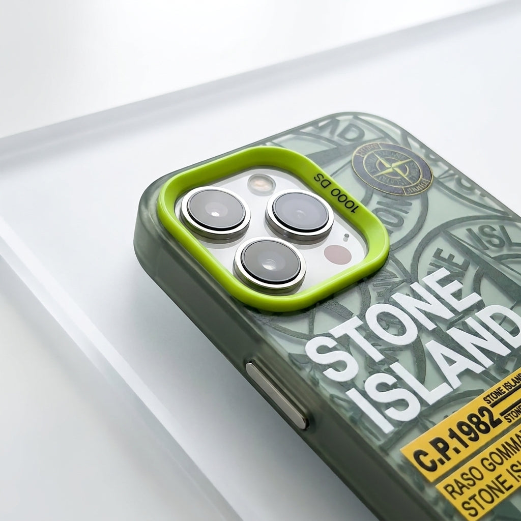 Stone Island Compass Graphic iPhone Case - Green