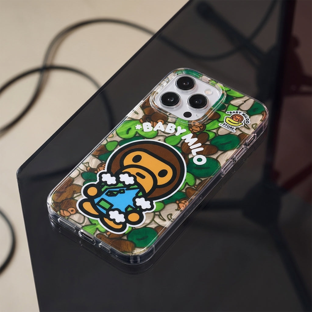 APE Green Baby Cute iPhone Case – Street Art Cartoon Limited Edition Cover