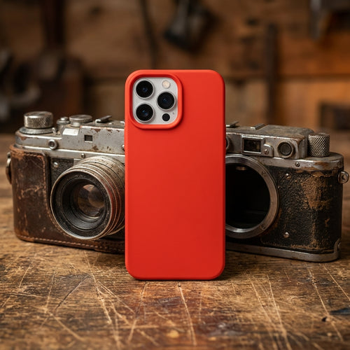 Liquid Silicone iPhone Case – Red Palette