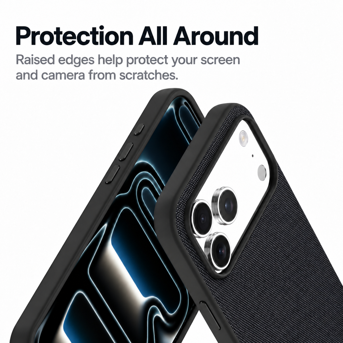 Technical Woven Fabric MagSafe iPhone Case - Black