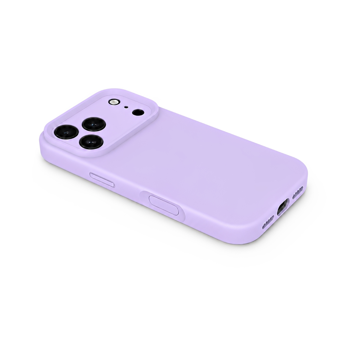 Premium Liquid Silicone iPhone Case – Precision Camera – Lilac