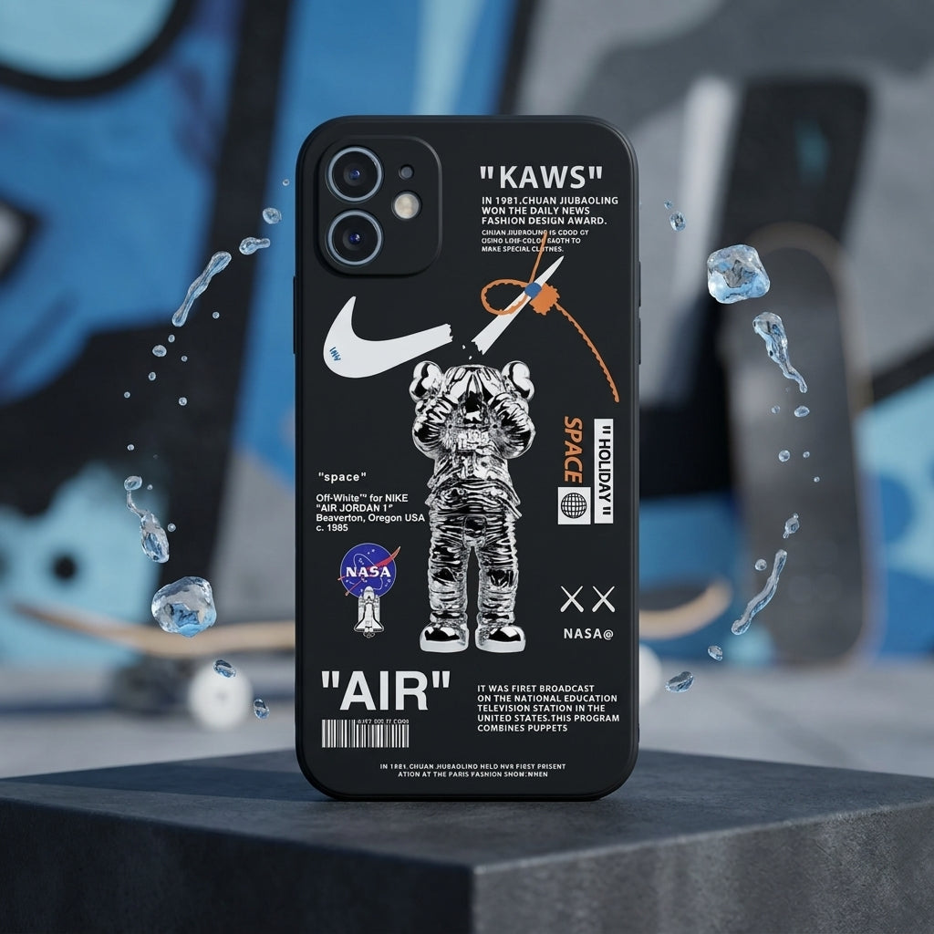 Sneaker Astronaut Streetwear iPhone Case – Black