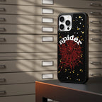 Spider Web Streetwear MagSafe Glass iPhone Case - Red – lifestyle view 1
