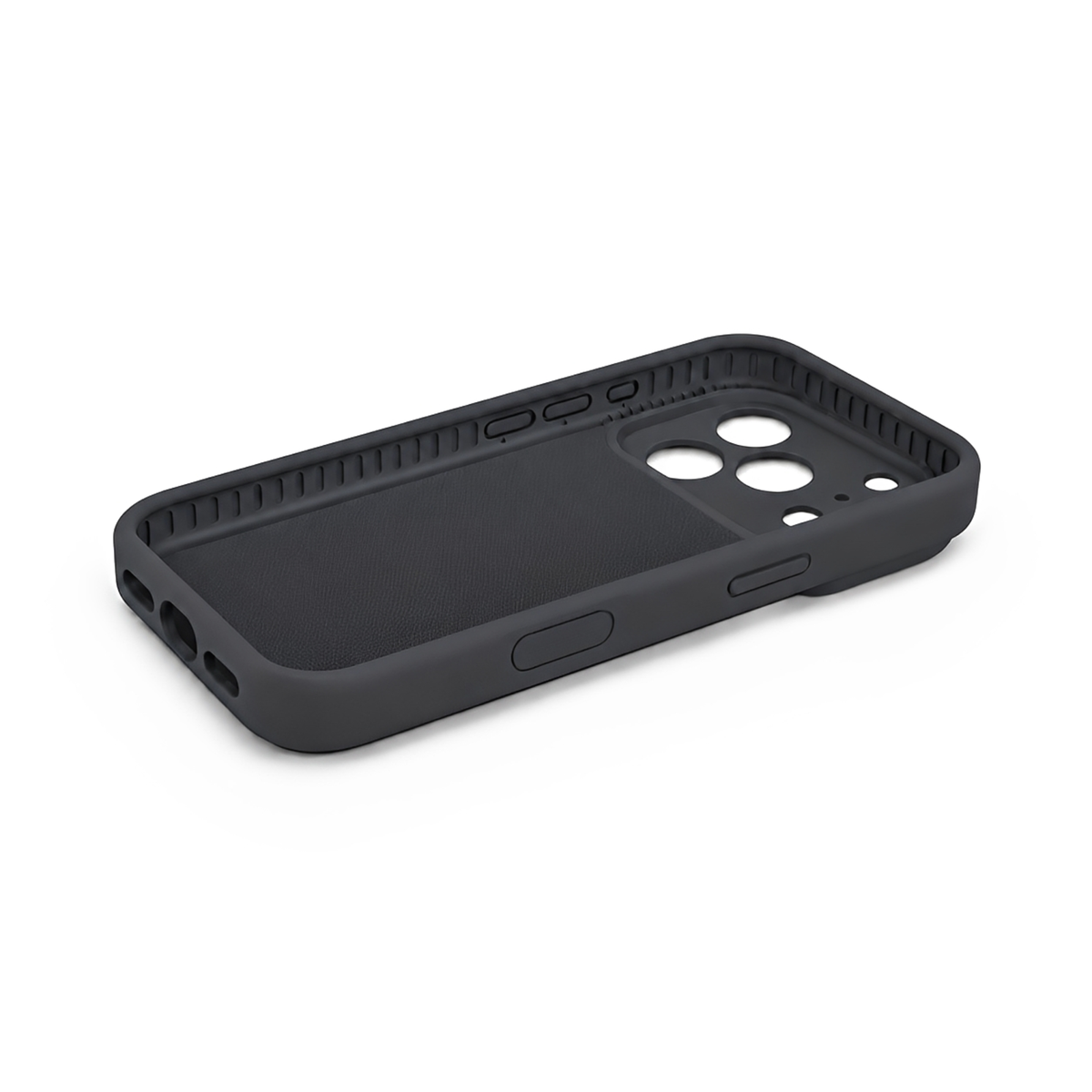 Premium Liquid Silicone iPhone Case – Precision Camera – Black