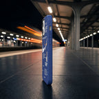 Nike x Off White inspired Streetwear iPhone Case – Blue – lifestyle view 3