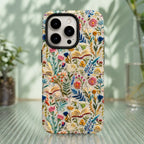 Wildflower Garden Matte Glass MagSafe iPhone Case – lifestyle view 2