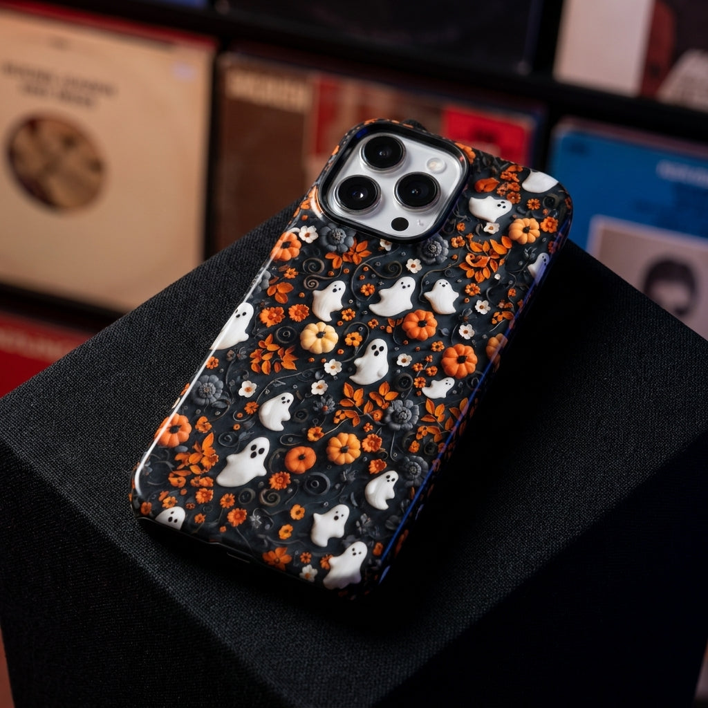 Midnight Spirits Matte Glass MagSafe iPhone Case – lifestyle view 2