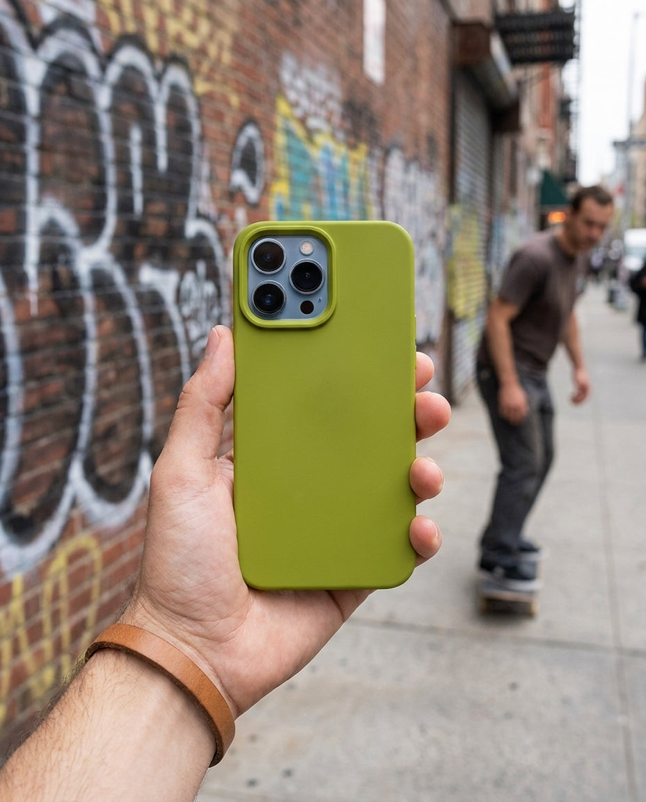 Forest Green Liquid Silicone iPhone Case