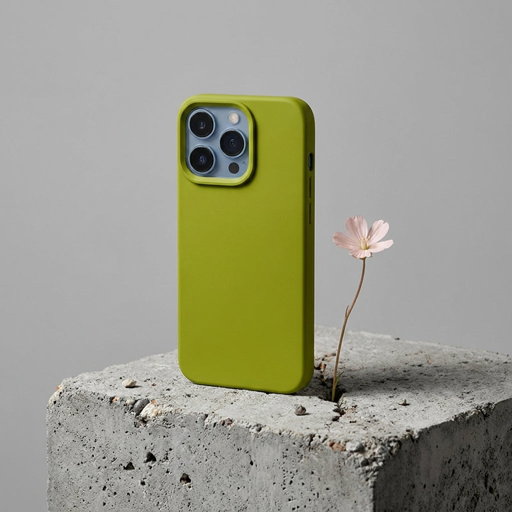 Liquid Silicone iPhone Case – Green Palette