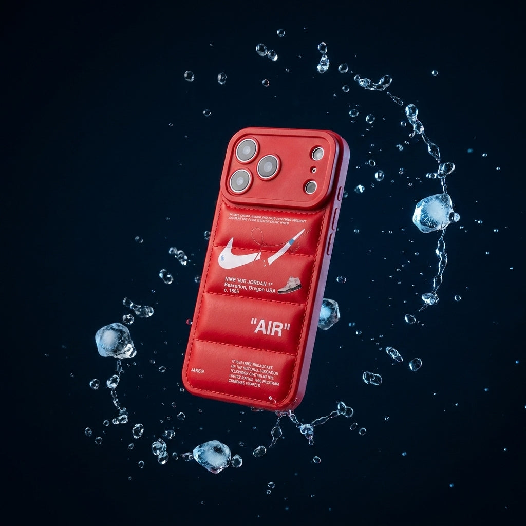 3D Crimson Red Sneaker Streetwear iPhone Case