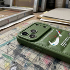 3D Olive Green Sneaker Streetwear iPhone Case – lifestyle view 4