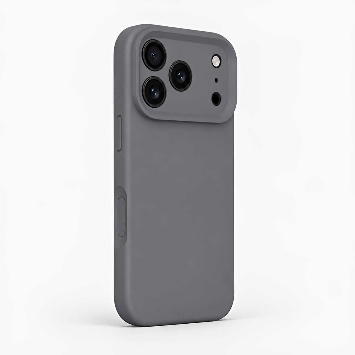 Premium Liquid Silicone iPhone Case – Precision Camera – Charcoal