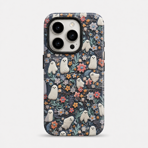 Ghost Meadow Matte Glass MagSafe iPhone Case