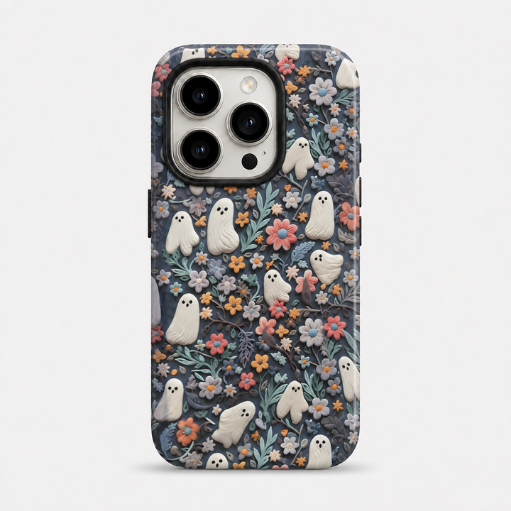 Ghost Meadow Matte Glass MagSafe iPhone Case