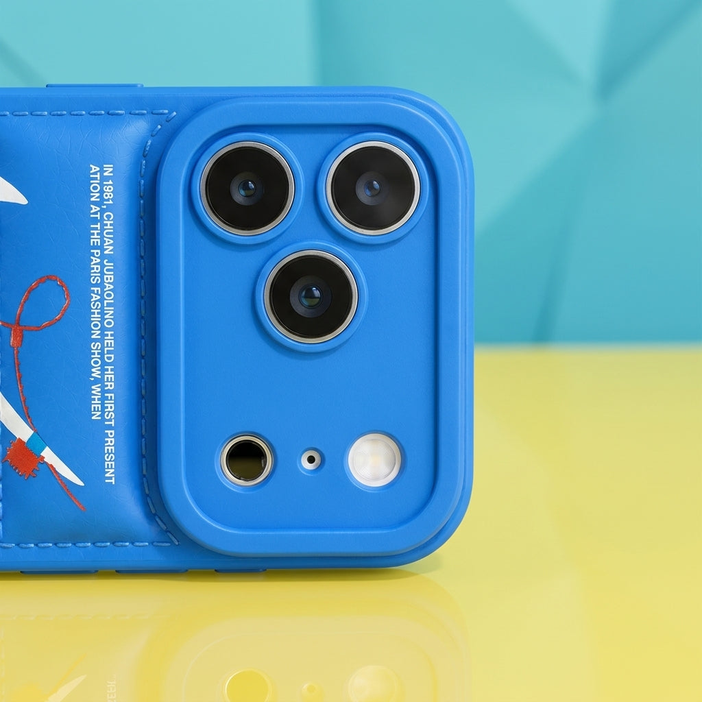 3D Electric Blue Sneaker Streetwear iPhone Case – lifestyle view 4
