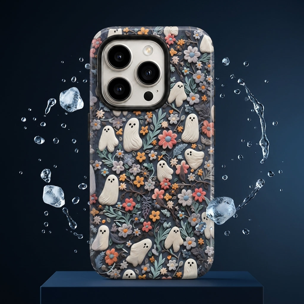 Ghost Meadow Matte Glass MagSafe iPhone Case
