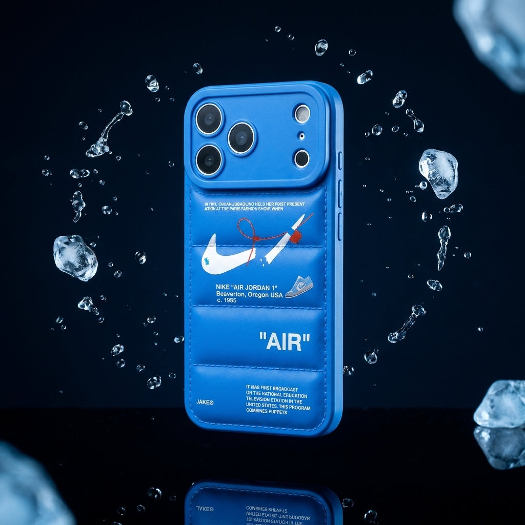 3D Electric Blue Sneaker Streetwear iPhone Case