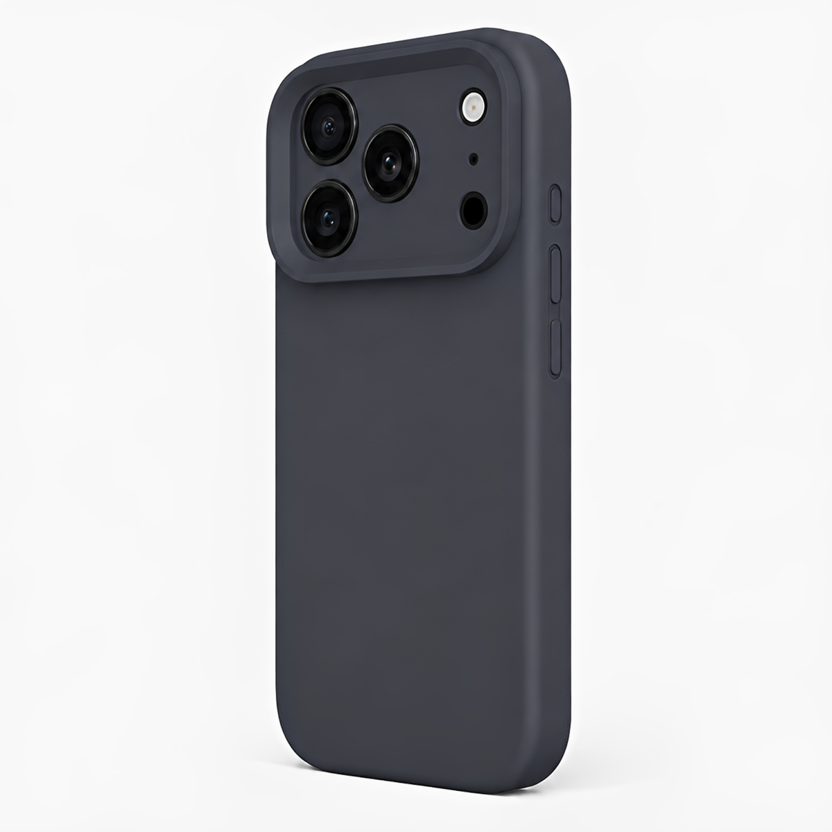 Premium Liquid Silicone iPhone Case – Precision Camera – Black