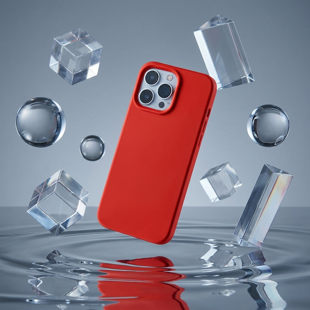Liquid Silicone iPhone Case – Red Palette
