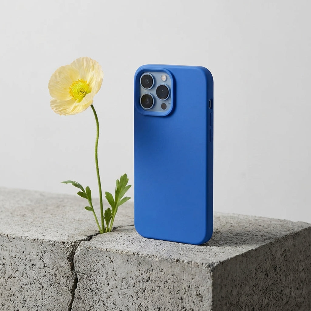 Liquid Silicone iPhone Case – Blue Palette