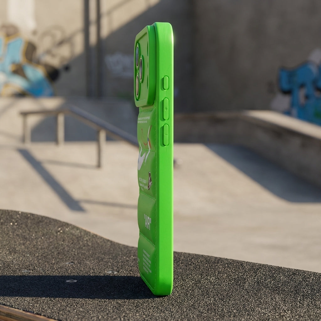 3D Volt Green Sneaker Streetwear iPhone Case – lifestyle view 3